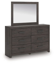 Prendonea - Dresser and Mirror - Charcoal - R&R Furniture Gallery (Fountain Valley, CA)