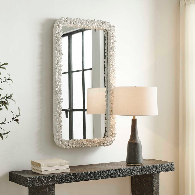 Barnacle - Rectangular Mirror - White