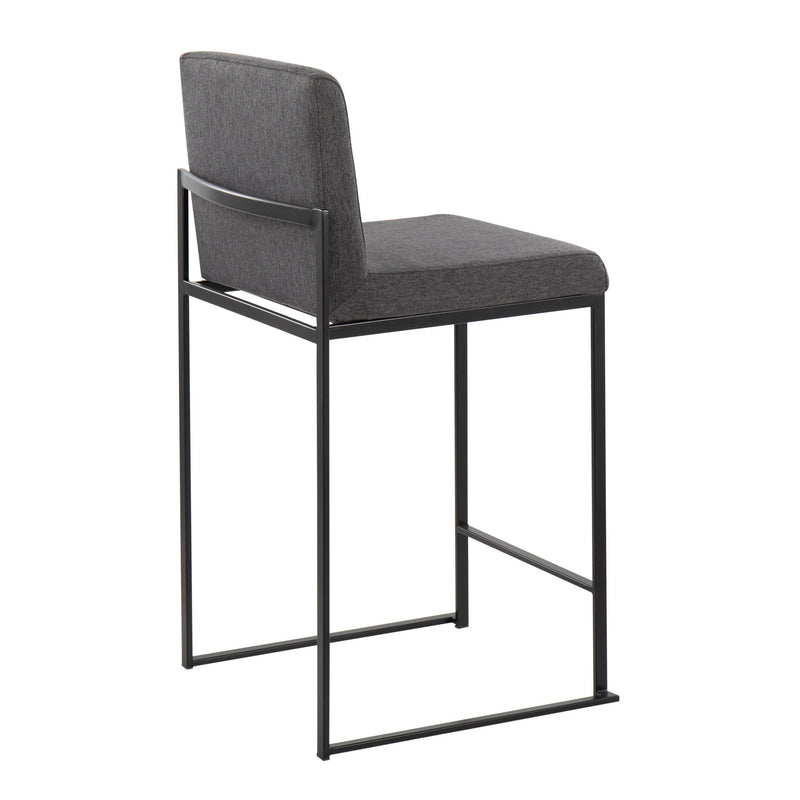 Lumi Source Fuji modern high-back counter stool with sleek design and contemporary style, ideal for kitchen or bar seating.
