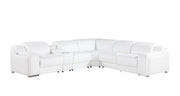 1116 - Power Reclining Italian Leather Sectional - R&R Furniture Gallery (Fountain Valley, CA)