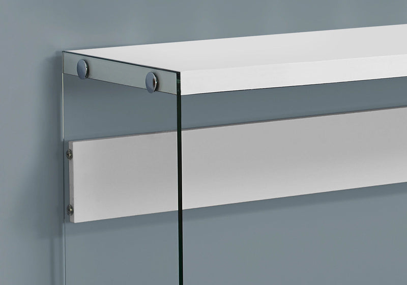 Accent Console Table For Entryway, Glossy Spacious Surface - R&R Furniture Gallery (Fountain Valley, CA)