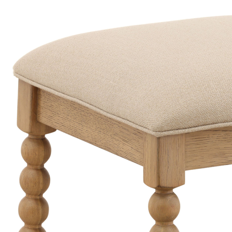 Marcellina - Counter Stool - Beige And Natural