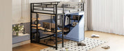 Loft Bed With Desk, Shelves, Power Outlet, LED Light And Wardrobe - R&R Furniture Gallery (Fountain Valley, CA)