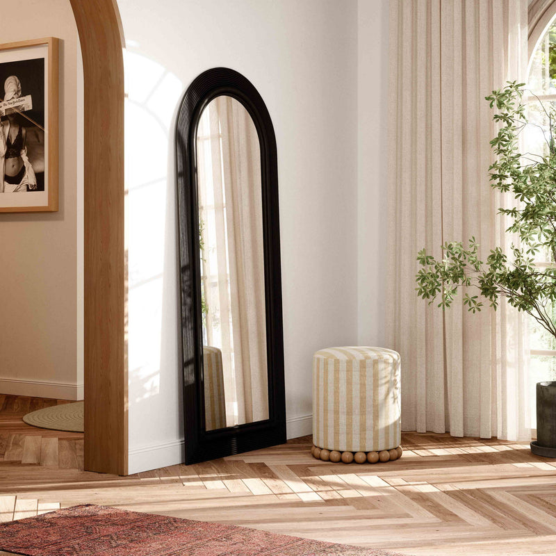 Tanya - Rattan 70" Floor Mirror - R&R Furniture Gallery (Fountain Valley, CA)