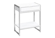 Accent Side Table, Storage Drawer, Spacious Tabletop - R&R Furniture Gallery (Fountain Valley, CA)