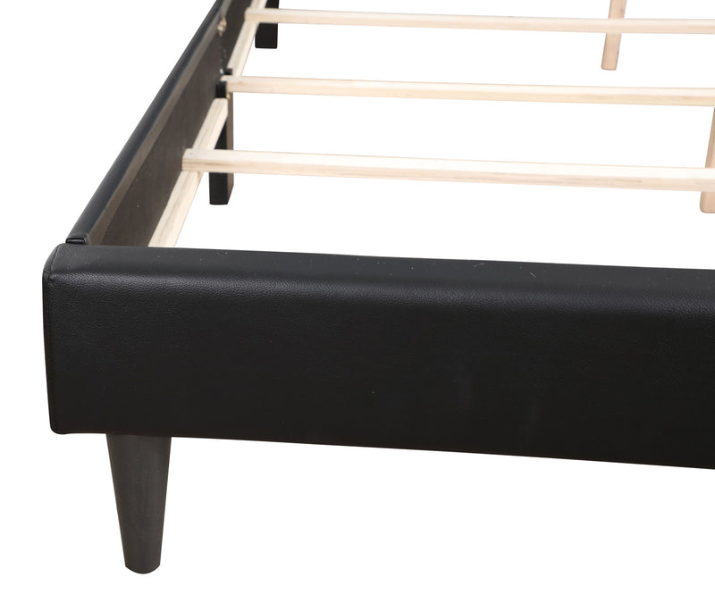 Button tufted upholstered bed by Glory Furniture with cozy, plush fabric and elegant design for comfortable bedrooms.