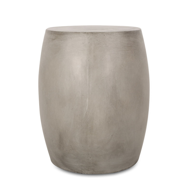 Outdoor oval-shaped side table from Noble House, featuring a durable design with a smooth surface and sturdy legs.
