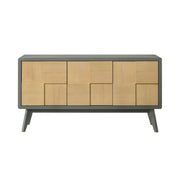 Blayde - Server - Light Gray & Natural - R&R Furniture Gallery (Fountain Valley, CA)