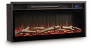 Entertainment Accessories - Fireplace Insert With Faux Birch Log Set - Black - R&R Furniture Gallery (Fountain Valley, CA)