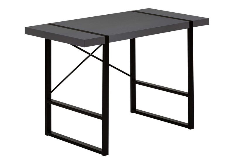 Computer Desk For Home Office, Laptop, Modern Convenient Design - Gray - R&R Furniture Gallery (Fountain Valley, CA)