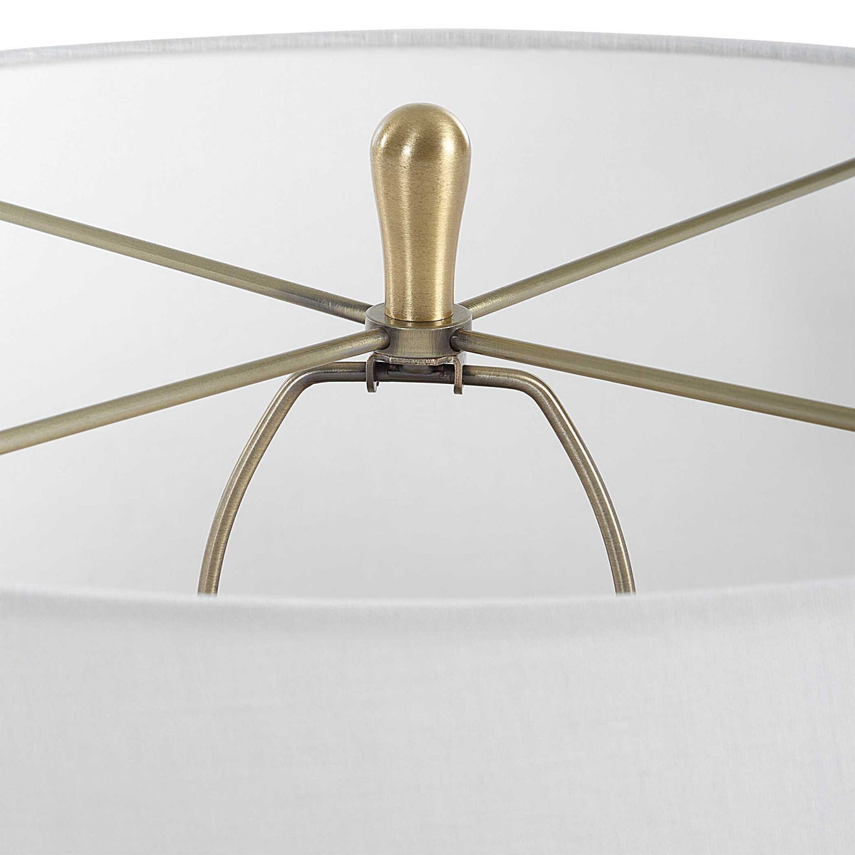 Clear View - Table Lamp - Brass