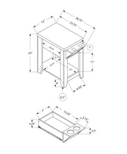 Accent Side Table, Storage, Lamp, Transitional Space-Saving Design - R&R Furniture Gallery (Fountain Valley, CA)