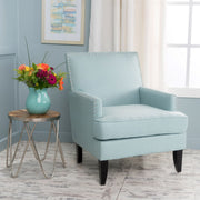 Serenada - Upholstered Fabric Club Chair With Nailhead Trim And Tapered Birch Legs - R&R Furniture Gallery (Fountain Valley, CA)