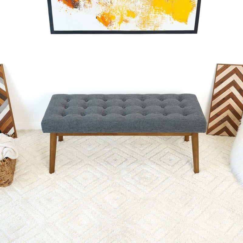 Delilah - Modern Bench - Gray - R&R Furniture Gallery (Fountain Valley, CA)