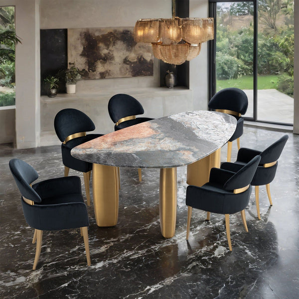 Northwich - 7 Pc. Dining Table Set, Black Chair