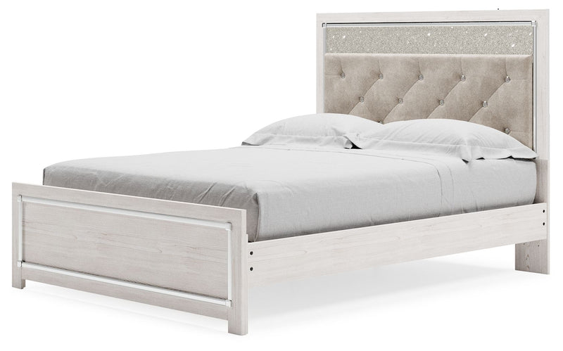 Altyra - Queen Panel Bed With Roll Slats - White - R&R Furniture Gallery (Fountain Valley, CA)