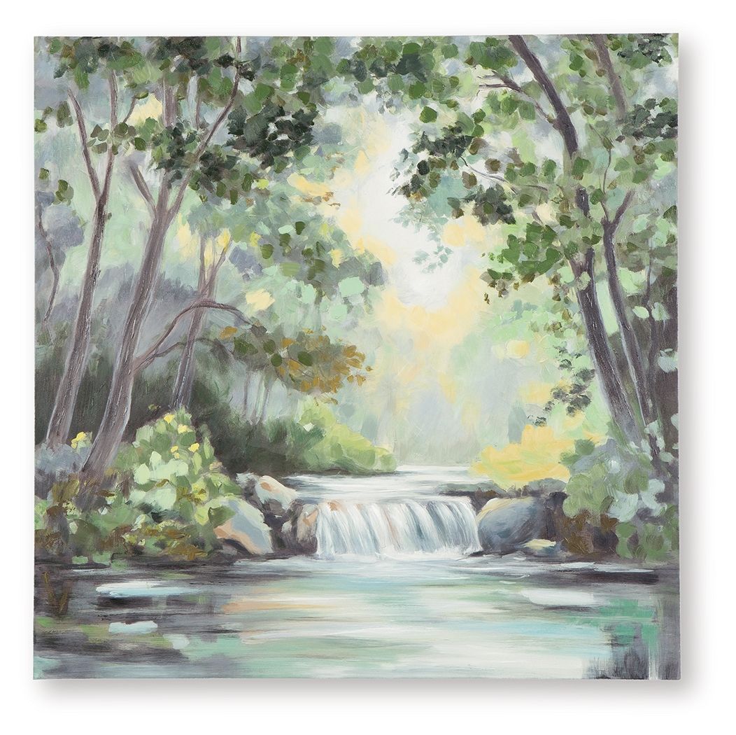 Evermaddick - Wall Art - Green / Gray / White - R&R Furniture Gallery (Fountain Valley, CA)