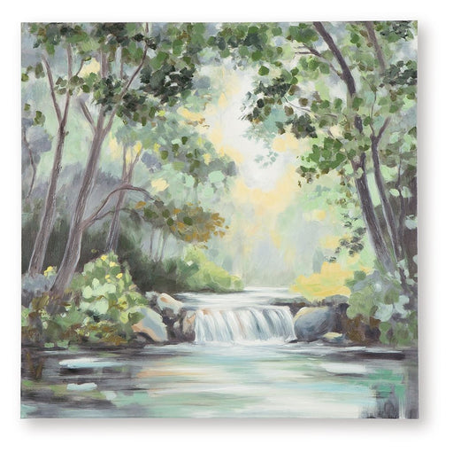 Evermaddick - Wall Art - Green / Gray / White - R&R Furniture Gallery (Fountain Valley, CA)