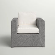 Elegant Patio Chair With Cushions - Gray - R&R Furniture Gallery (Fountain Valley, CA)