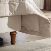Peyton - Upholstered Bed With 54" High Headboard, Traditional Hand Buttoned Tufting - R&R Furniture Gallery (Fountain Valley, CA)