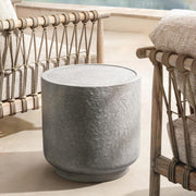 Sania - Outdoor Round Accent Table - Dark Gray - R&R Furniture Gallery (Fountain Valley, CA)
