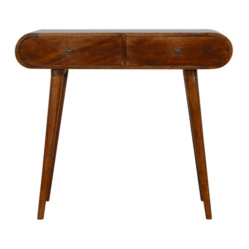 Solid Wood Curved Edge Console Table - R&R Furniture Gallery (Fountain Valley, CA)