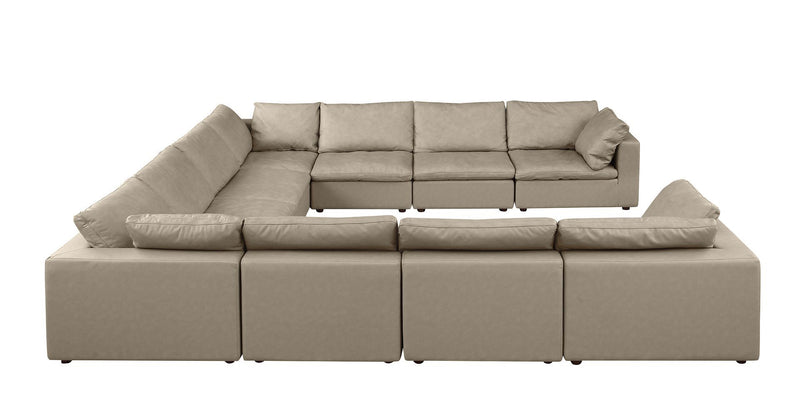 1100 - 10-Piece U-Shaped Sectional In Top-Grain Italian Leather