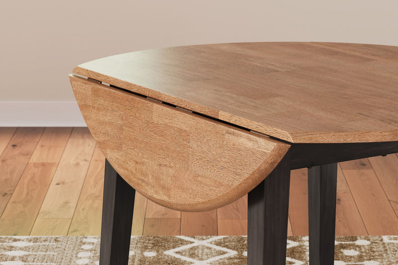 Gesthaven - Round Dining Room Drop Leaf Table - R&R Furniture Gallery (Fountain Valley, CA)
