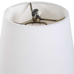 Marcela - Panda Marble Buffet Lamp - Black