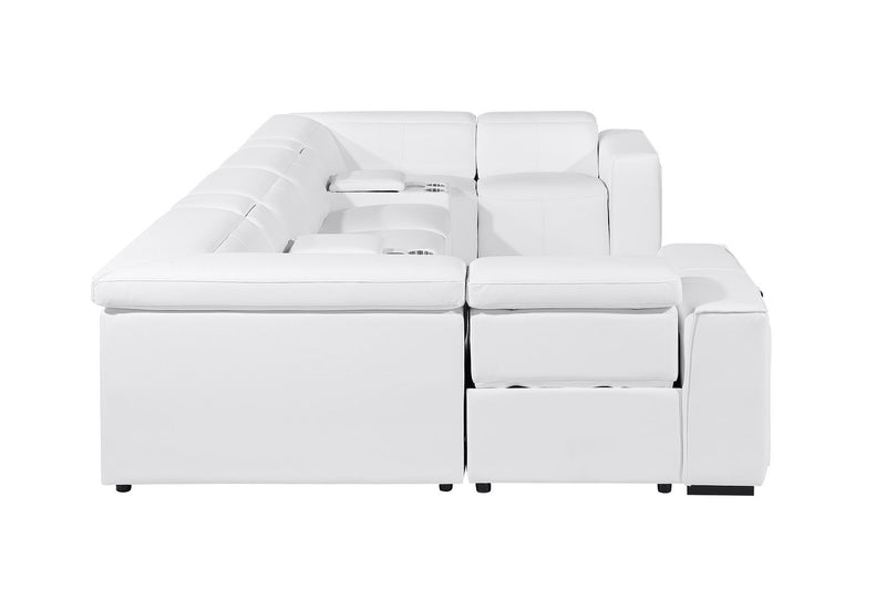 1224 - 8-Piece U-Shaped Sectional Sofa In With 4 Power Recliners & Power Headrests