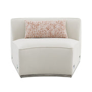 Sahara - Sectional Sofa With 3 Pillows - Beige Boucle - R&R Furniture Gallery (Fountain Valley, CA)