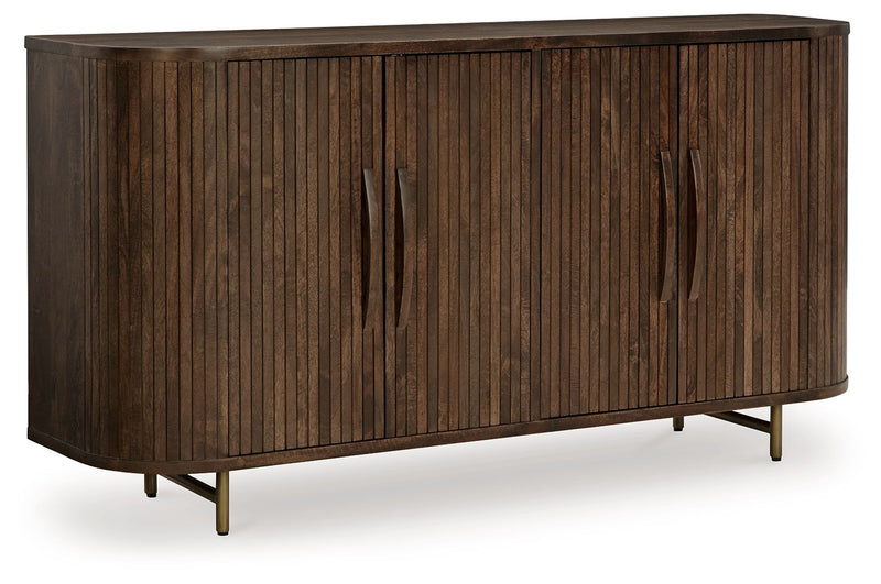 Amickly - Accent Cabinet - Dark Brown - R&R Furniture Gallery (Fountain Valley, CA)