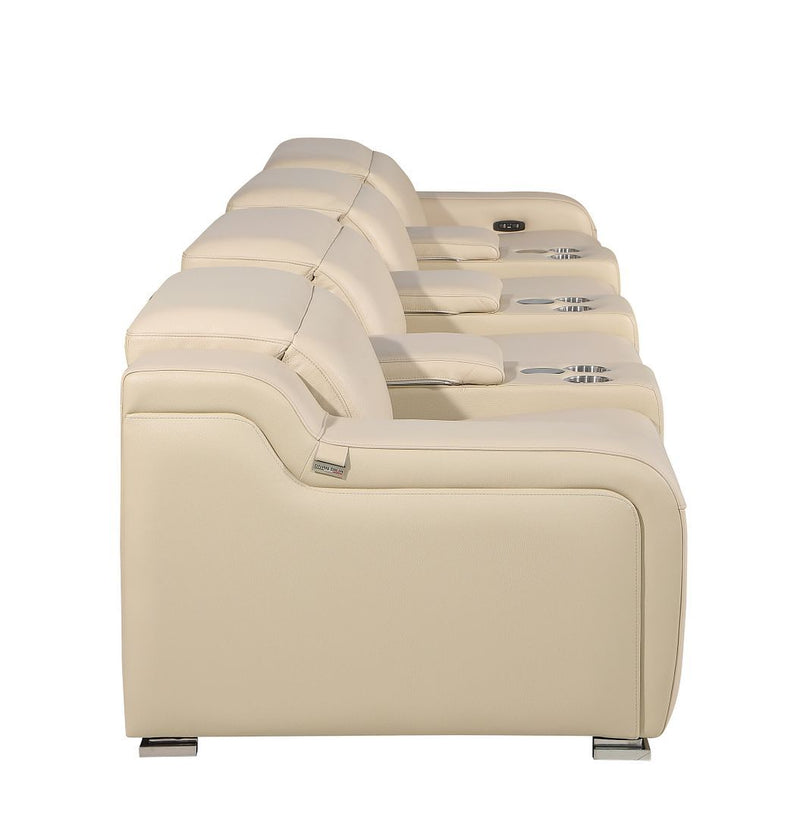 1116 - 7-Piece Modular Power Reclining Sofa In With 4 Power Recliners & Power Headrests