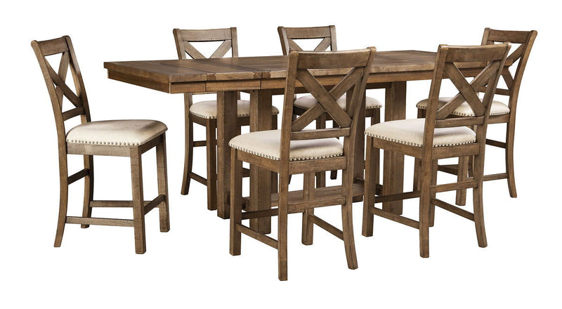 Moriville - Rectangular Dining Table Set - Counter Height - R&R Furniture Gallery (Fountain Valley, CA)