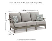 Visola - Sofa with Cushion - Gray - R&R Furniture Gallery (Fountain Valley, CA)
