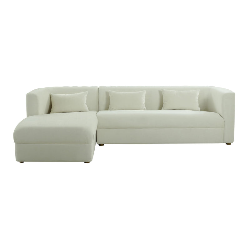Callie - Velvet Sectional - LAF - R&R Furniture Gallery (Fountain Valley, CA)