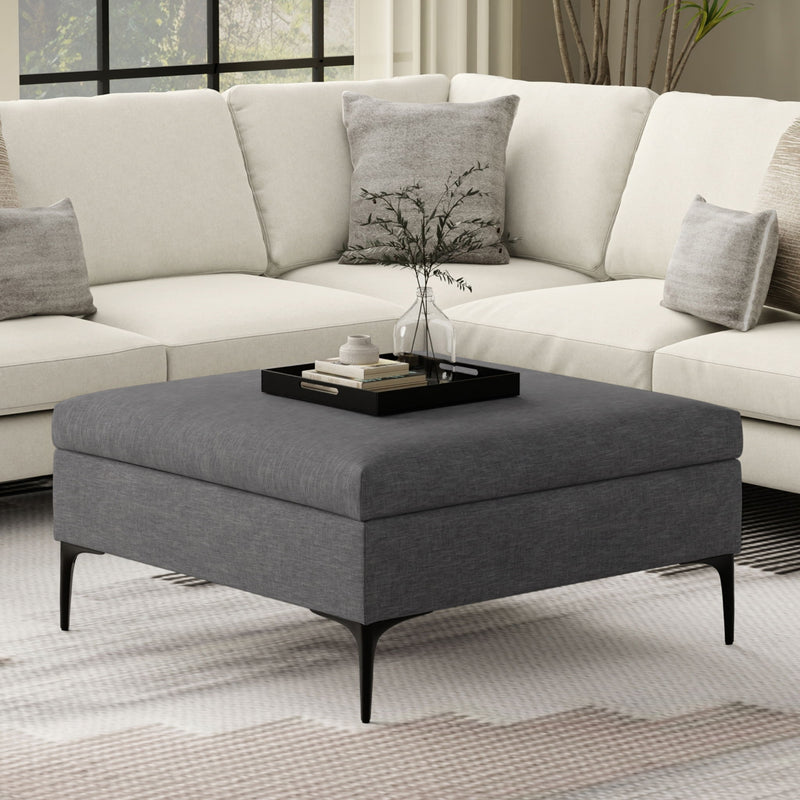 Rebecca - Multifunctional Coffee Table Storage Ottoman With Lift Up Lid - R&R Furniture Gallery (Fountain Valley, CA)