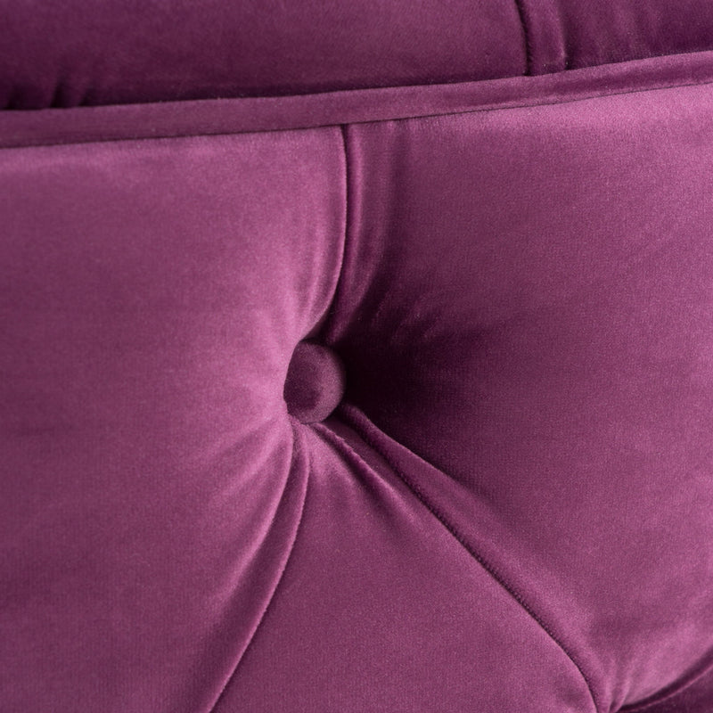 Noble House modern glam upholstered ottoman with plush fabric and sleek design, ideal for stylish living room decor.