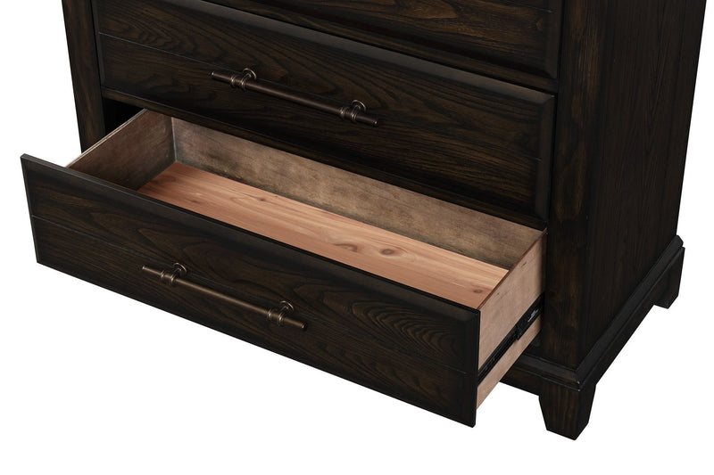 2 Drawer Nightstand Elegant Design - Mahogany - R&R Furniture Gallery (Fountain Valley, CA)