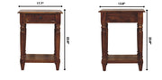 Turned Legs Drawer Table - R&R Furniture Gallery (Fountain Valley, CA)