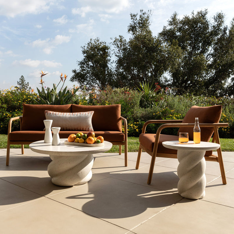 Aimee - Outdoor Sofa - Sienna And Natural