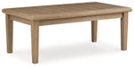Carter Hall - Rectangular Cocktail Table - Beige - R&R Furniture Gallery (Fountain Valley, CA)