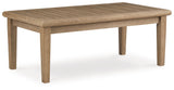 Carter Hall - Rectangular Cocktail Table - Beige - R&R Furniture Gallery (Fountain Valley, CA)