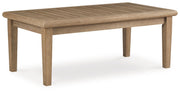 Carter Hall - Rectangular Cocktail Table - Beige - R&R Furniture Gallery (Fountain Valley, CA)