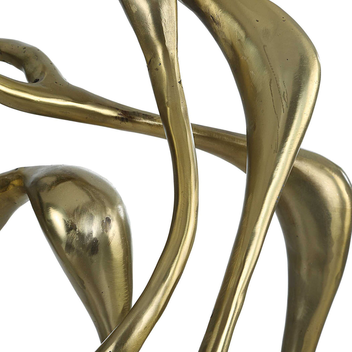 Tangle - Sculpture - Brass / Gold / White
