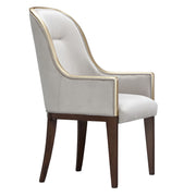 Houston - Dining Arm Chair - Porcini / Walnut - R&R Furniture Gallery (Fountain Valley, CA)