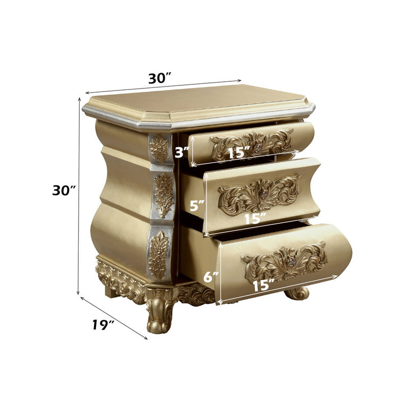 Seville - Nightstand - Gold