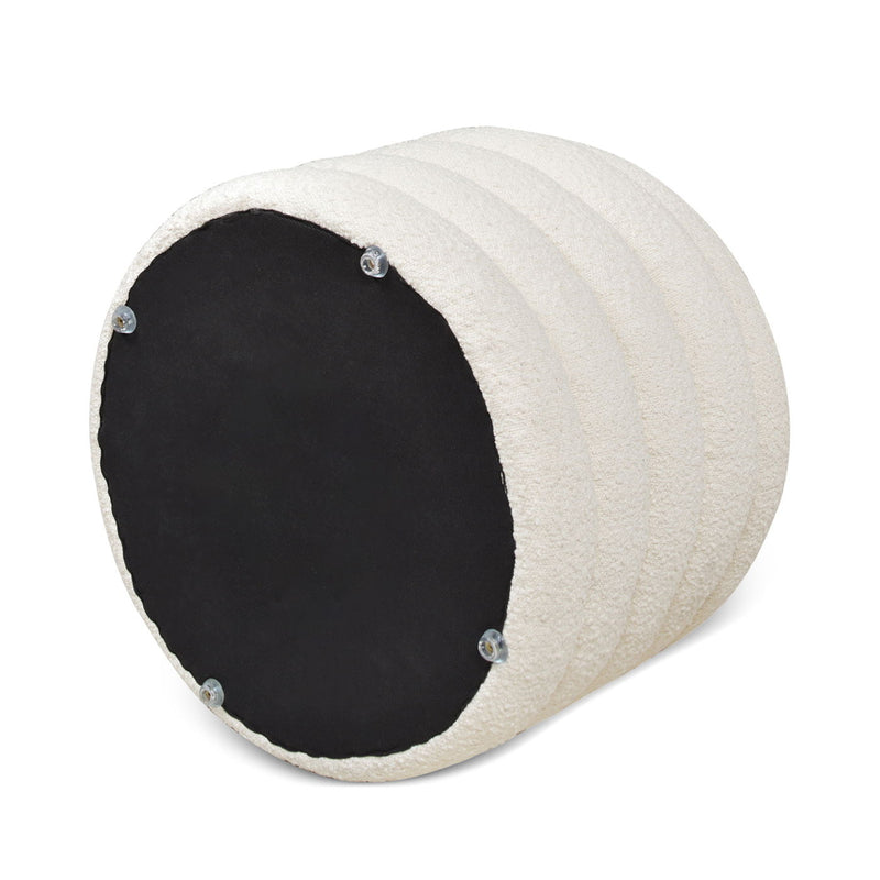 Fuji - Oversized Round Storage Ottoman - R&R Furniture Gallery (Fountain Valley, CA)