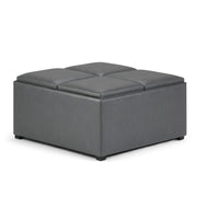 Avalon - Square Coffee Table, Storage Ottoman - R&R Furniture Gallery (Fountain Valley, CA)