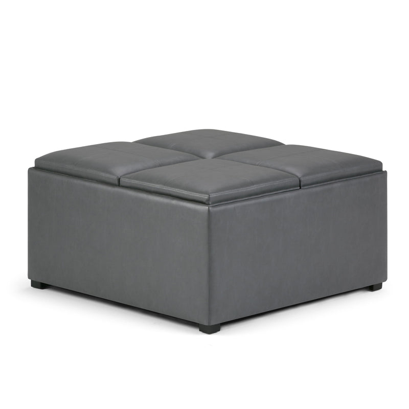 Avalon - Square Coffee Table, Storage Ottoman - R&R Furniture Gallery (Fountain Valley, CA)